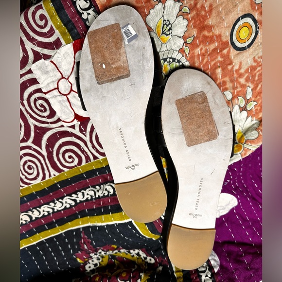 Veronica Beard Eni Leather Slide Sandal - Size 7 - Picture 3 of 4